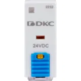 ДКС Реле миниатюрное промышленное, 2CO, ком. ток 8А, AgSnO2, напряжение 24V DC, опция: тест-кнопка+светодиод+защитный диод IR-24DC-2CO-D DKC