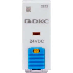 ДКС Реле миниатюрное промышленное, 2CO, ком. ток 8А, AgSnO2, напряжение 24V DC, опция: тест-кнопка+светодиод+защитный диод IR-24DC-2CO-D DKC ДКС Реле миниатюрное промышленное, 2CO, ком. ток 8А, AgSnO2, напряжение 24V DC, опция: тест-кнопка+светодиод+защитный диод IR-24DC-2CO-D DKC