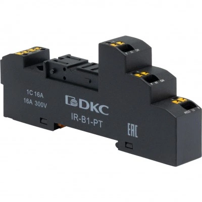 ДКС Колодка c клеммами push-in для реле на 1 группу контактов IR-B1-PT DKC ДКС Колодка c клеммами push-in для реле на 1 группу контактов IR-B1-PT DKC