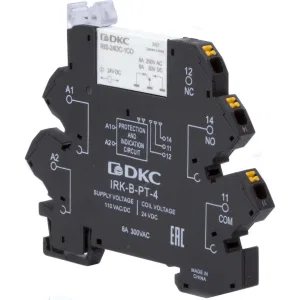 ДКС Реле интерфейсное, 1CO, ком. ток 6А, AgSnO2, напряжение 110V AC/DC, push-in клеммы. IRK-110UC-1CO-PT DKC ДКС Реле интерфейсное, 1CO, ком. ток 6А, AgSnO2, напряжение 110V AC/DC, push-in клеммы. IRK-110UC-1CO-PT DKC