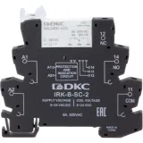 ДКС Реле интерфейсное, 1CO, ком. ток 6А, AgSnO2, напряжение 12V AC/DC, винтовые клеммы. IRK-12UC-1CO DKC