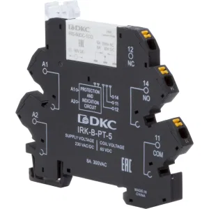 ДКС Реле интерфейсное, 1CO, ком. ток 6А, AgSnO2, напряжение 230V AC/DC, push-in клеммы. IRK-230UC-1CO-PT DKC ДКС Реле интерфейсное, 1CO, ком. ток 6А, AgSnO2, напряжение 230V AC/DC, push-in клеммы. IRK-230UC-1CO-PT DKC