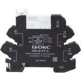 ДКС Реле интерфейсное, 1CO, ком. ток 6А, AgSnO2, напряжение 24V AC/DC, push-in клеммы. IRK-24UC-1CO-PT DKC