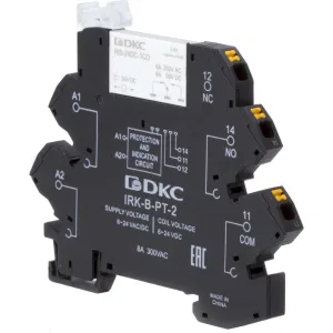 ДКС Реле интерфейсное, 1CO, ком. ток 6А, AgSnO2, напряжение 24V AC/DC, push-in клеммы. IRK-24UC-1CO-PT DKC ДКС Реле интерфейсное, 1CO, ком. ток 6А, AgSnO2, напряжение 24V AC/DC, push-in клеммы. IRK-24UC-1CO-PT DKC