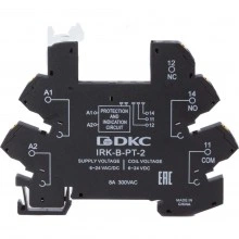 ДКС Колодка ультратонкая для реле серии RIS, вх. напр. 110V AC/DC, push-in клеммы IRK-B-PT-4 DKC
