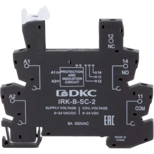 ДКС Колодка ультратонкая для реле серии RIS, вх. напр. 48V AC/DC, винт. клеммы IRK-B-SC-3 DKC ДКС Колодка ультратонкая для реле серии RIS, вх. напр. 48V AC/DC, винт. клеммы IRK-B-SC-3 DKC