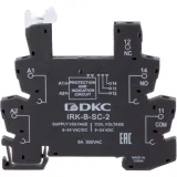 ДКС Колодка ультратонкая для реле серии RIS, вх. напр. 110V AC/DC, винт. клеммы IRK-B-SC-4 DKC