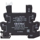 ДКС Колодка ультратонкая для реле серии RIS, вх. напр. 230V AC/DC, винт. клеммы IRK-B-SC-5 DKC