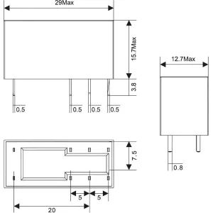 ДКС Реле миниатюрное низкопрофильное, 2CO, ком. ток 8А, AgSnO2, напряжение 24V AC IRM-24AC-2CO DKC ДКС Реле миниатюрное низкопрофильное, 2CO, ком. ток 8А, AgSnO2, напряжение 24V AC IRM-24AC-2CO DKC