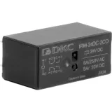 ДКС Реле миниатюрное низкопрофильное, 2CO, ком. ток 8А, AgSnO2, напряжение 24V DC IRM-24DC-2CO DKC