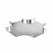 ДКС Ответвитель Х-образный 50х500, 0,8 мм, AISI 304 в комплекте с крепежными элементами и соединительными пластинами, необходимыми для монтажа ISXL550KC DKC