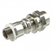 ДКС  Взрывозащищенный кабельный ввод серии КАС для бронированного кабеля М63х1,5 d:38,8-47мм D:45-53мм. Присоединительная резьба М75х1,5. Никелированная латунь IP66/IP68 KAC7M8MHK DKC