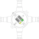 ДКС Взрывонепроницаемая распределительная коробка из алюминия LBD-MVK.2,5x2-MVK.2,5(i)x2-MVK.2,5Tx2-KH3MHK(A)-KH3MHK(B)-KH3MHK(C)-KH3MHK(D) / 1Ex d IIC Т5 Gb / Ex tb IIIC T95°С Db / IP66/IP68 LBD23000101 DKC