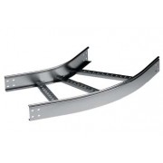 ДКС Угол горизонтальный 45 80x300 R300 в комплекте с крепежными элементами и соединительными пластинами, необходимыми для монтажа, цинк-ламельный LC0833KZL DKC