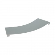 ДКС Крышка на угол горизонтальный 45 градусов осн.500, R600, цинк-ламельная в комплекте с крепежными элементами и соединительными пластинами, необходимыми для монтажа LK0560KZL DKC