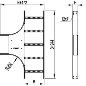 ДКС Т-ответвитель 100х200 R-300 LT1302 DKC ДКС Т-ответвитель 100х200 R-300 LT1302 DKC