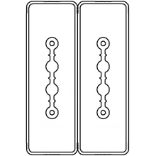 ДКС Секция прямая шинопровод 1+1 точек отвода L=1000мм Cu 2P+2P 25A LTC25BSP44AA000 DKC