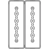 ДКС Секция прямая шинопровод 3+3 точек отвода L=3000мм Cu 6P+6P 25A LTC25MSP43AA000 DKC