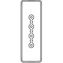 ДКС Секция прямая шинопровод 2+0 точек отвода L=3000мм Cu 4P 40A LTC40DSP41AA000 DKC
