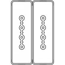 ДКС Секция прямая шинопровод 1+1 точек отвода L=3000мм Cu 4P+4P 40A LTC40FSP42AA000 DKC