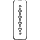 ДКС Секция прямая шинопровод 3+0 точек отвода L=3000мм Cu 6P 40A LTC40LSP43AA000 DKC