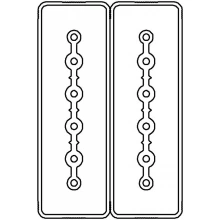 ДКС Секция прямая шинопровод 1+1 точек отвода L=1000мм Cu 6P+6P 40A LTC40MSP44AA000 DKC