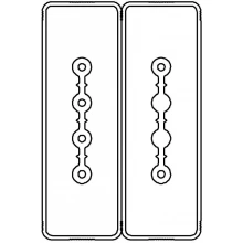 ДКС Секция прямая шинопровод 1+1 точек отвода L=1000мм Cu 4P+2P 40A LTC40NSP44AA000 DKC