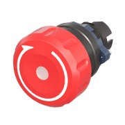 ДКС Головка кнопки аварийная грибовидная поворотная д.40 с фиксацией M22E-MLLRP DKC