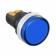 ДКС Сигнальный индикатор со встроенным диодом 220В, синий, алюминий, зажим Plug-In M22L-F220BAP DKC