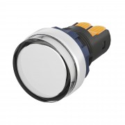 ДКС Сигнальный индикатор со встроенным диодом 9-24В, белый, алюминий, зажим Plug-In M22L-F24WAP DKC