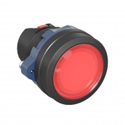 ДКС Головка кнопки плоская прозрачная с  фиксацией, красная M22P-FLLRP DKC