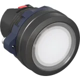 ДКС Головка кнопки плоская прозрачная с фиксацией, белая M22P-FLLWP DKC