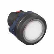 ДКС Головка кнопки плоская прозрачная с фиксацией, белая M22P-FLLWP DKC