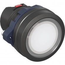 ДКС Головка кнопки плоская прозрачная с фиксацией, белая M22P-FLLWP DKC