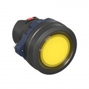 ДКС Головка кнопки плоская прозрачная с фиксацией, жёлтая M22P-FLLYP DKC