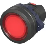 ДКС Головка кнопки плоская прозрачная без фиксации, красная M22P-FMLRP DKC