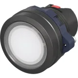 ДКС Головка кнопки плоская прозрачная без фиксации, белая M22P-FMLWP DKC