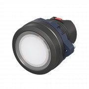 ДКС Головка кнопки плоская прозрачная без фиксации, белая M22P-FMLWP DKC