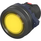 ДКС Головка кнопки плоская прозрачная без фиксации, желтая M22P-FMLYP DKC