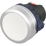 ДКС Кнопка плоская без фиксации, белая, алюминиевое кольцо M22P-FMWA DKC