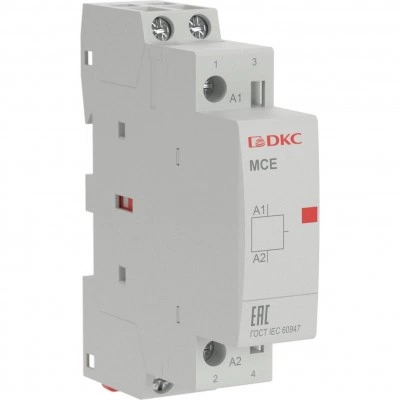 ДКС Контактор модульный YON max типа MCE, 2P, 16A, 240В, 2НО MCE-16-20-A240 DKC