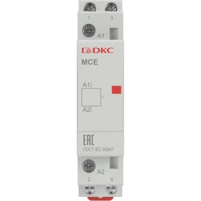 ДКС Контактор модульный YON max типа MCE, 2P, 16A, 240В, 2НО MCE-16-20-A240 DKC ДКС Контактор модульный YON max типа MCE, 2P, 16A, 240В, 2НО MCE-16-20-A240 DKC