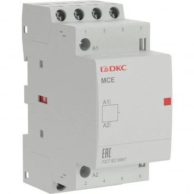 ДКС Контактор модульный YON max типа MCE, 4P, 16A, 240В, 4НО MCE-16-40-A240 DKC ДКС Контактор модульный YON max типа MCE, 4P, 16A, 240В, 4НО MCE-16-40-A240 DKC