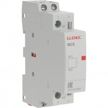 ДКС Контактор модульный YON max типа MCE, 2P, 20A, 240В, 1НО+1НЗ MCE-20-11-A240 DKC