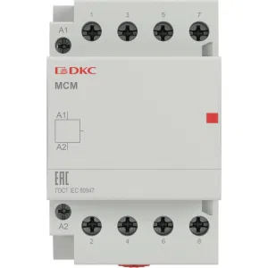 ДКС Контактор модульный YON max типа MCE, 4P, 40A, 240В, 4НО MCE-40-40-A240 DKC ДКС Контактор модульный YON max типа MCE, 4P, 40A, 240В, 4НО MCE-40-40-A240 DKC