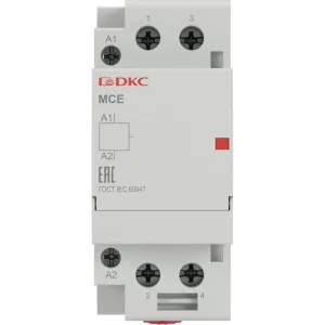 ДКС Контактор модульный YON max типа MCE, 2P, 63A, 240В, 2НО MCE-63-20-A240 DKC ДКС Контактор модульный YON max типа MCE, 2P, 63A, 240В, 2НО MCE-63-20-A240 DKC