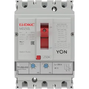 ДКС Авт. выкл. YON MD250N-TM080 3P 80А 40kA Ir 0.7…1xIn MD250N-TM080 DKC ДКС Авт. выкл. YON MD250N-TM080 3P 80А 40kA Ir 0.7…1xIn MD250N-TM080 DKC