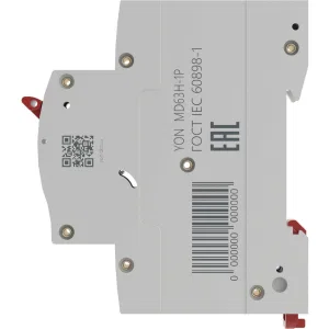 ДКС Автоматический выключатель модульный YON max типа MD63H, 10кА, 1 полюс, хар-ка C, 13А MD63H-1PC13 DKC ДКС Автоматический выключатель модульный YON max типа MD63H, 10кА, 1 полюс, хар-ка C, 13А MD63H-1PC13 DKC