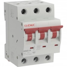 ДКС Автоматический выключатель модульный YON max типа MD63S, 4,5кА, 3 полюса, хар-ка C, 40А MD63S-3PC40 DKC