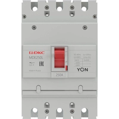 ДКС Авт. выкл. YON MDE250H125 3P 125А 40kA MDE250H125 DKC ДКС Авт. выкл. YON MDE250H125 3P 125А 40kA MDE250H125 DKC